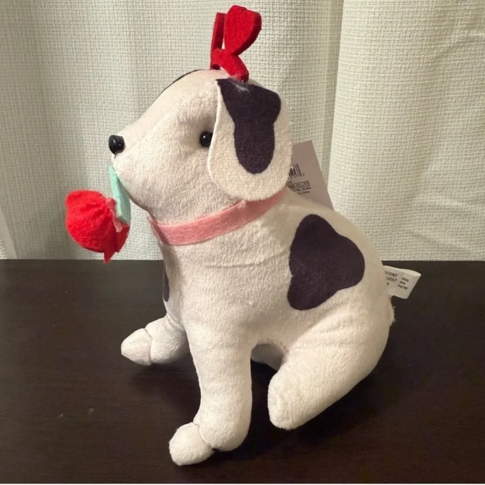 3 for $15 SALE New Target Bullseye Black & White Plush Dalmatian Dog with Rose